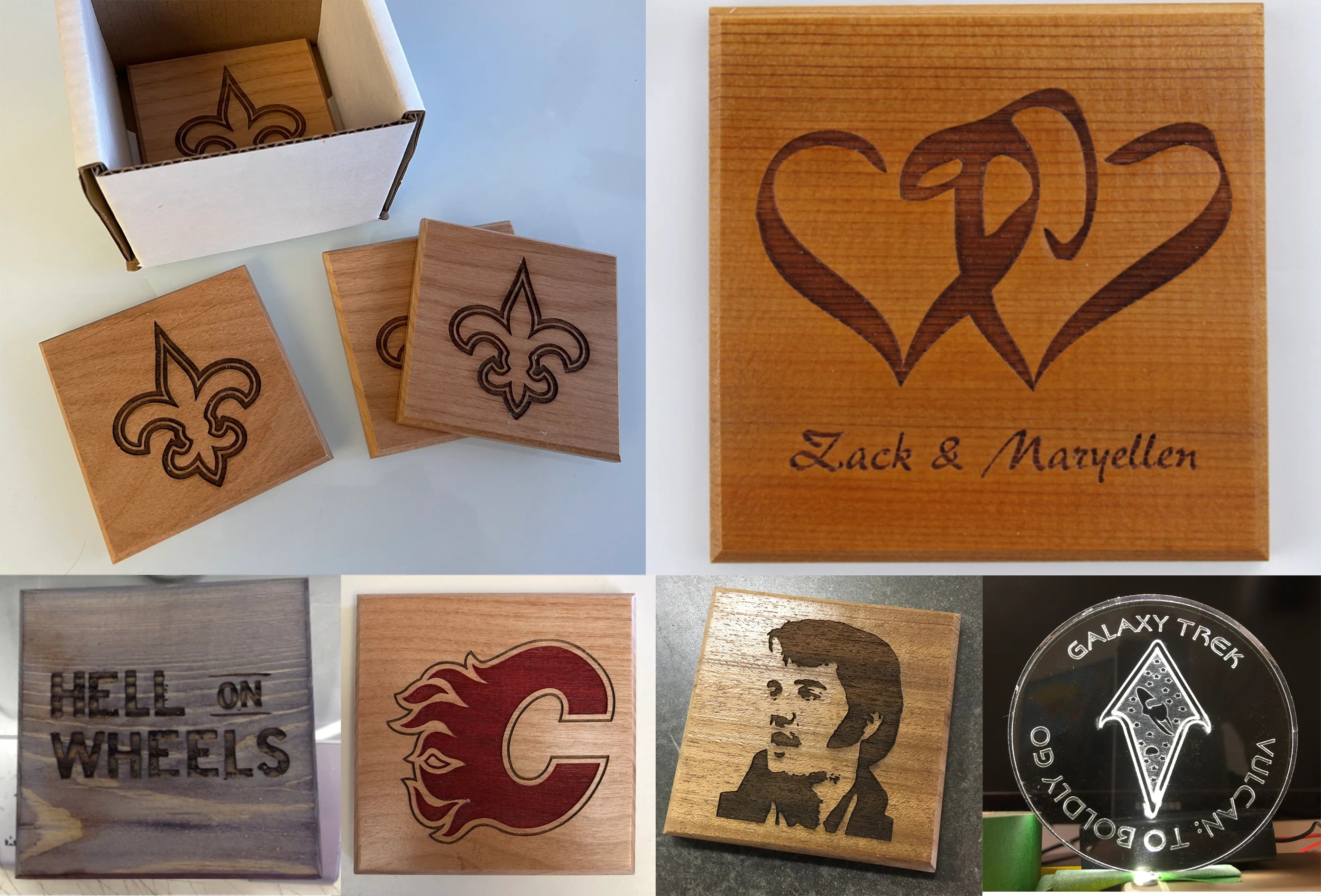 Coasters! Cribscapes 3D Adventure / Sports Cribbage Boards