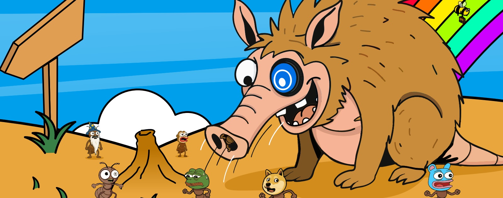 Animal qui représente Snarter Bot, Memecoin Trading Robon