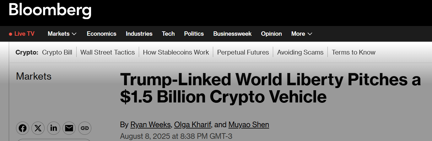 Crypto-monnaies de Donald Trump