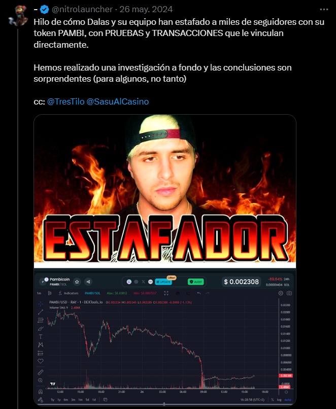 L'un des Youtubers les plus importants d'Espagne est dénoncé par l'escroquerie avec la crypto-monnaie L'un des Youtubers les plus importants d'Espagne est dénoncé par l'escroquerie avec la crypto-monnaie