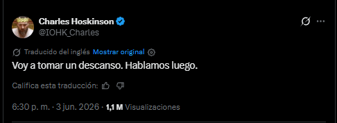 Capture d'écran d'un tweet publié sur le réseau social