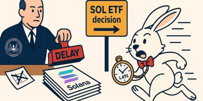 SCA SCA à Solana, qui perd 6%. ETF toujours reporté SCA SCA à Solana, qui perd 6%. ETF toujours reporté