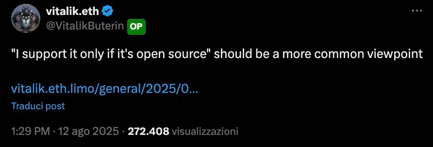 Support open source de Vitalik