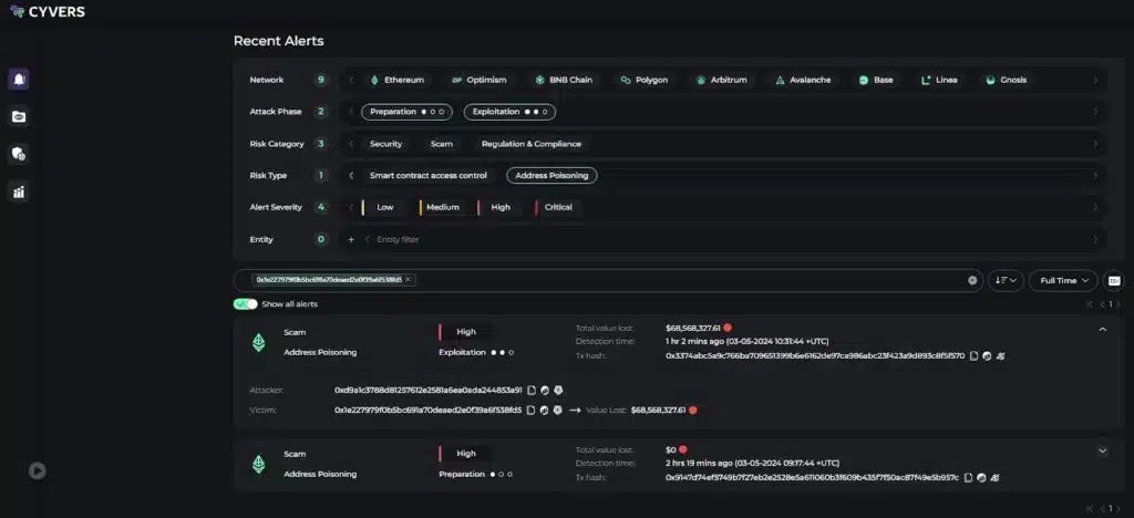 adresse d'empoisonnement de la sécurité cryptographique