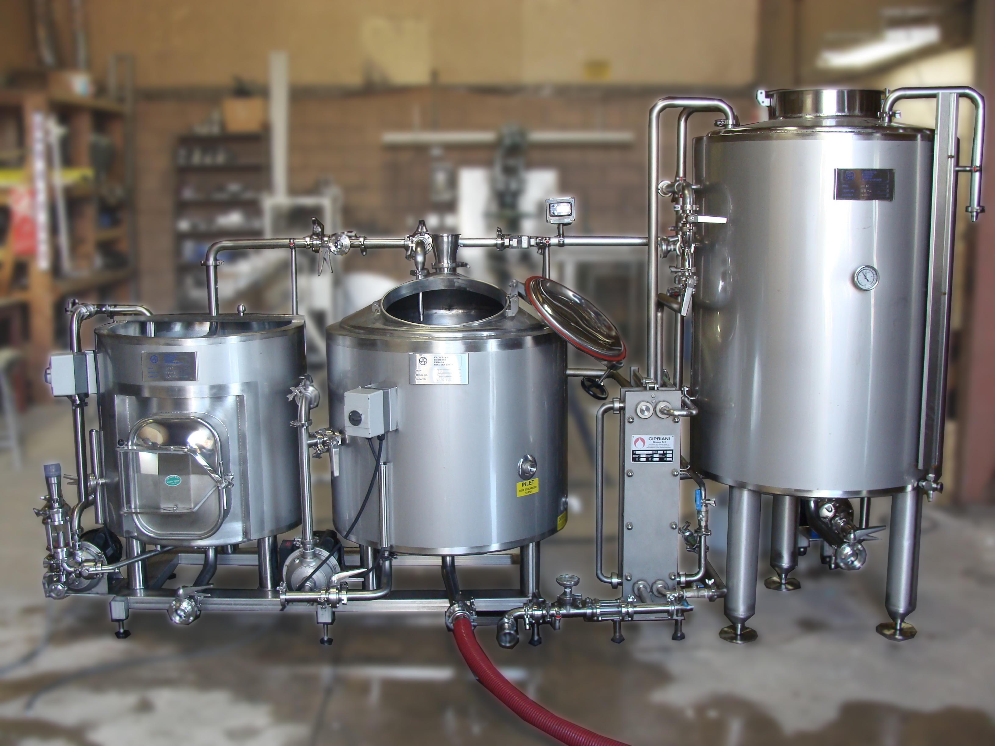Pilot Systems 2, 3, or 4 Vessel Brewhouse Criveller Group