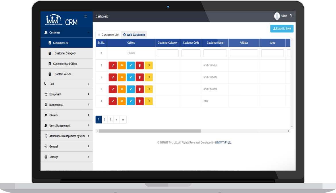 Web Application for Customer Relationship Managment System by CRMADDA