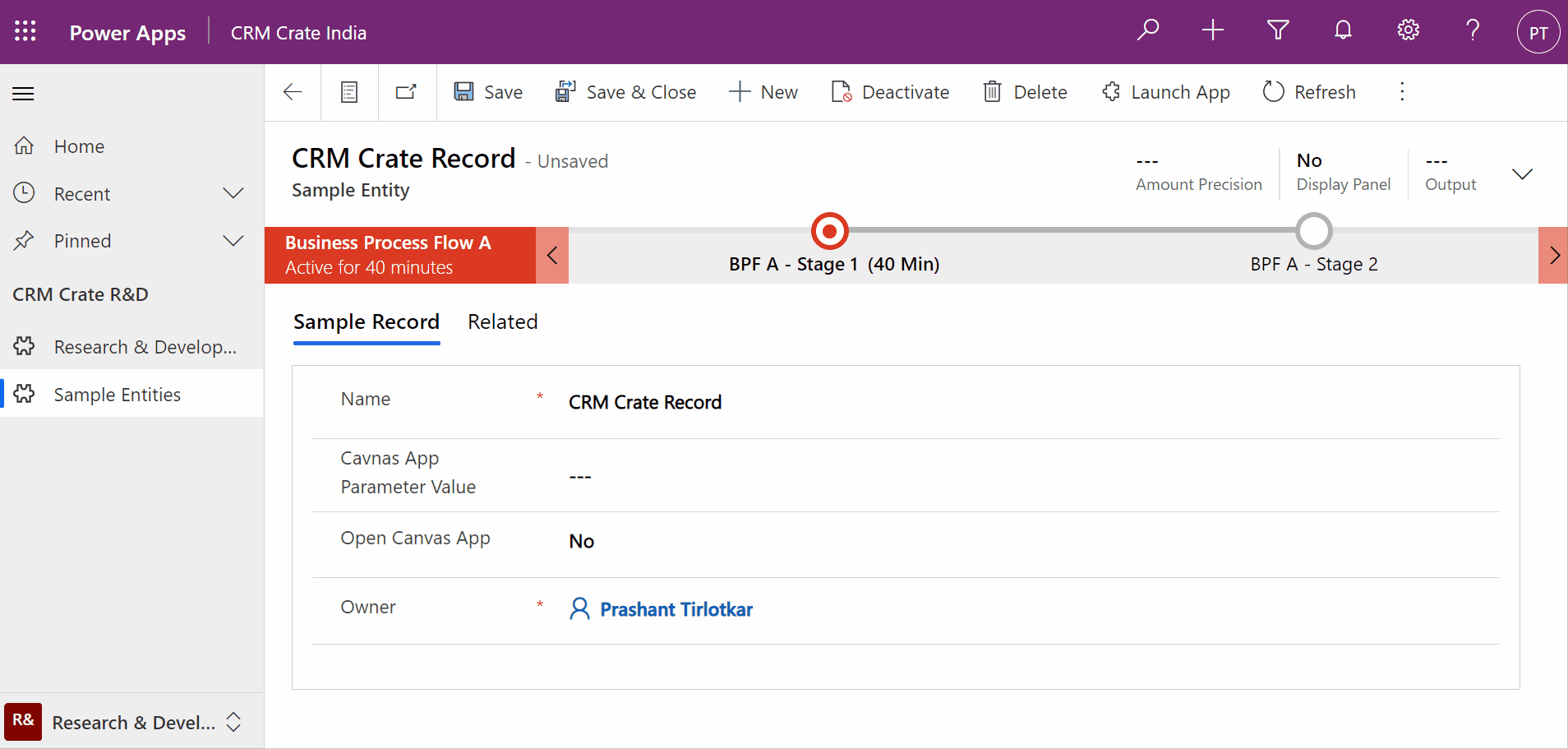 How to pass the parameters in App URL of Canvas App? CRM Crate