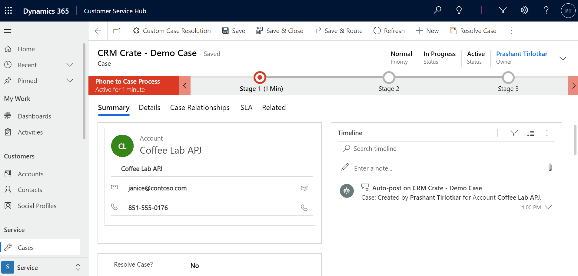 How to resolve a Case with the Power Automate in Dynamics 365? CRM Crate