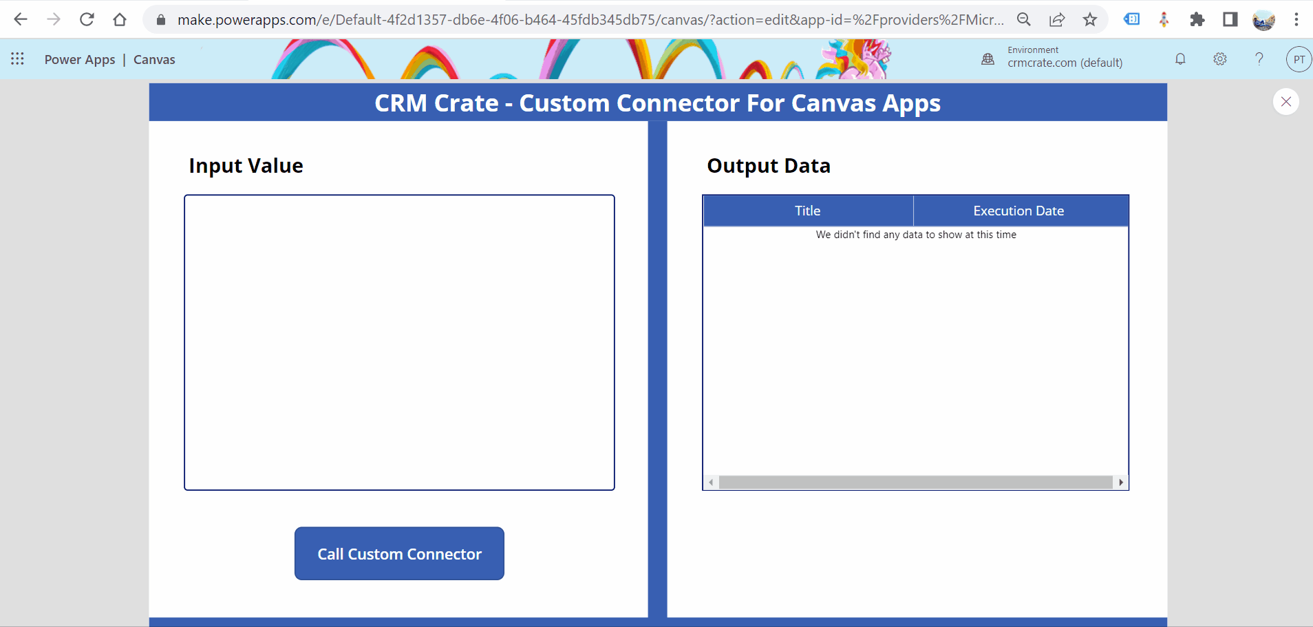 Creating & using a Custom Connector in Canvas App / Power Platform