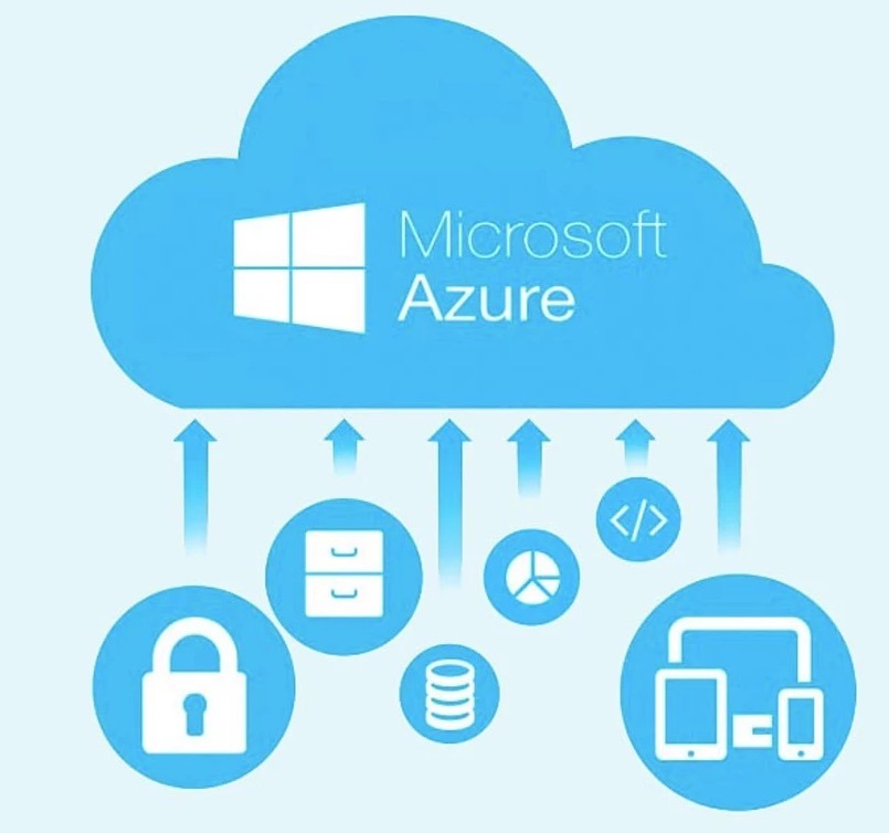 Azure Standard cloud infrastructure diagram showing VMs, storage, and networking components