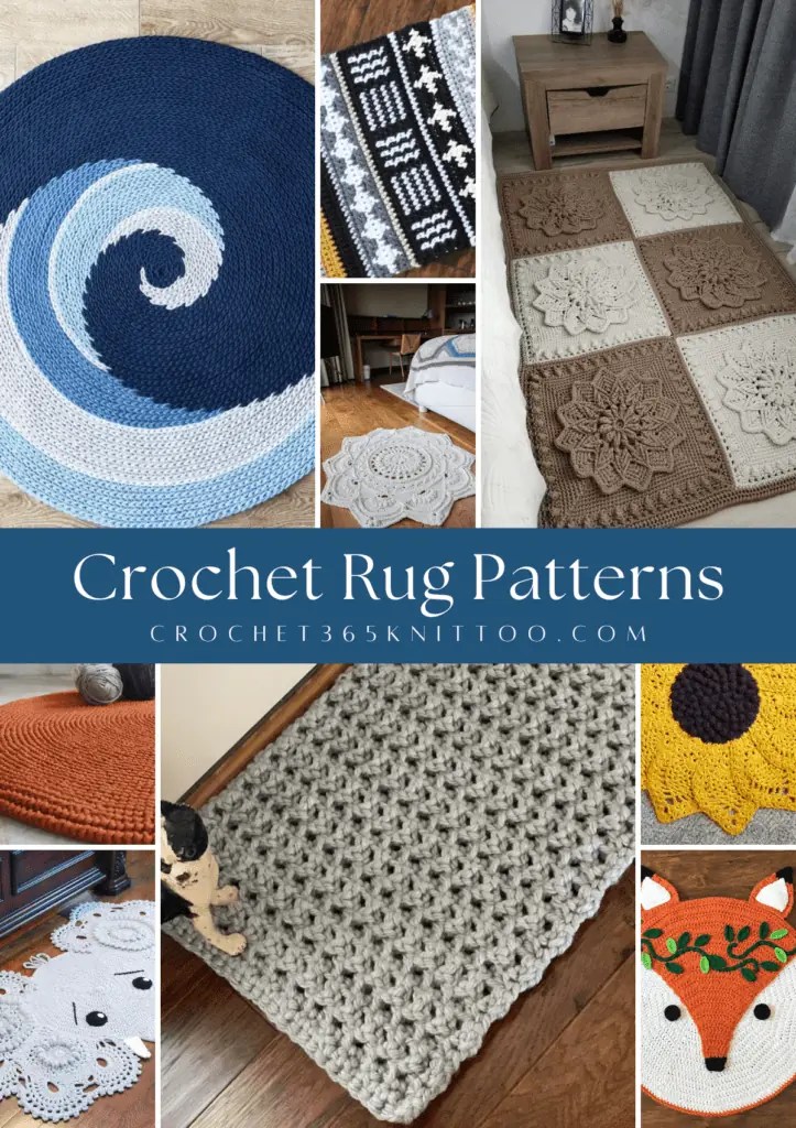 Crochet Rug Patterns That'll Make a Room Crochet 365 Knit Too