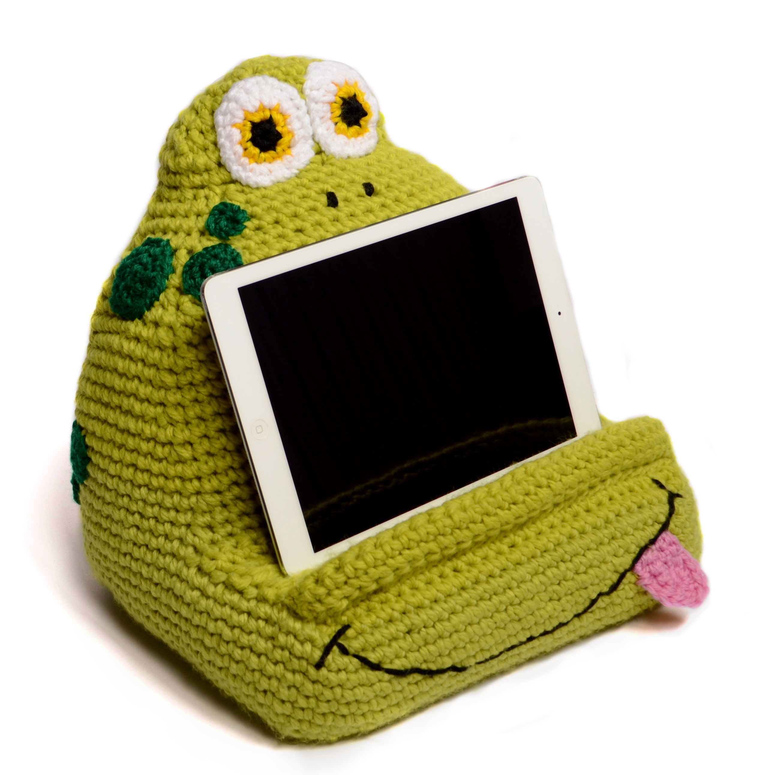 Boon pod frog toy bath scoop toy holder. 5 Crochet Book/Tablet Holder Patterns Booklet | Crochet Arcade