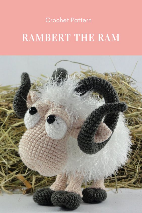 Amigurumi Pattern Rambert the Ram Crochet Arcade