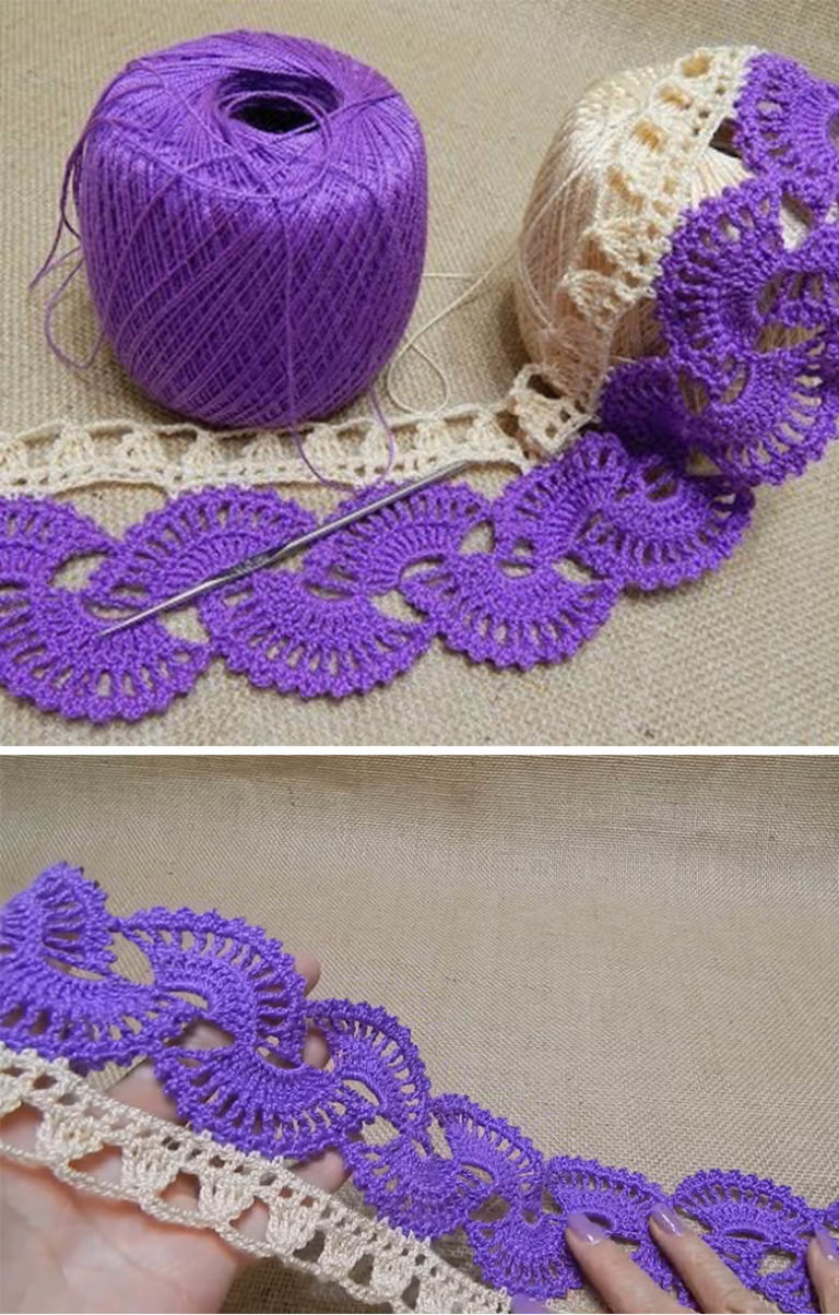 Learn Two Color Lace Crochet Pattern CrochetBeja