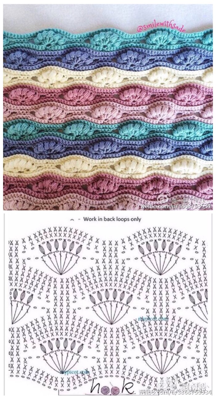 Bobbled Fan Crochet Stitch ⋆ Crochet Kingdom