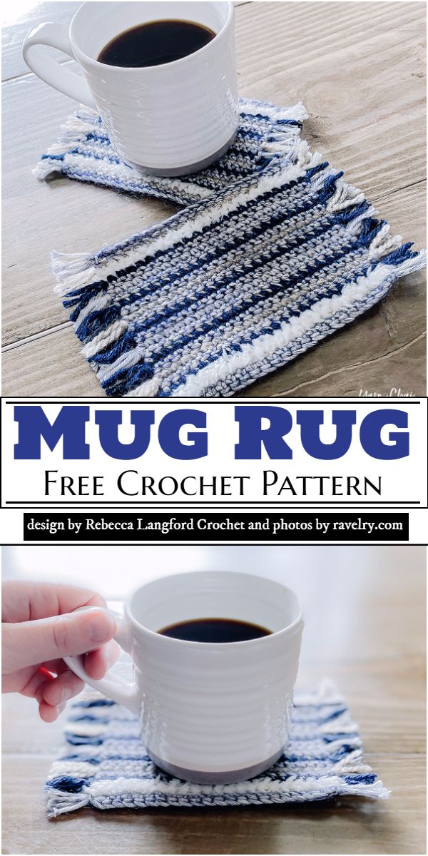 20 Free Crochet Mug Rug Patterns All Stylish & Functional Too!