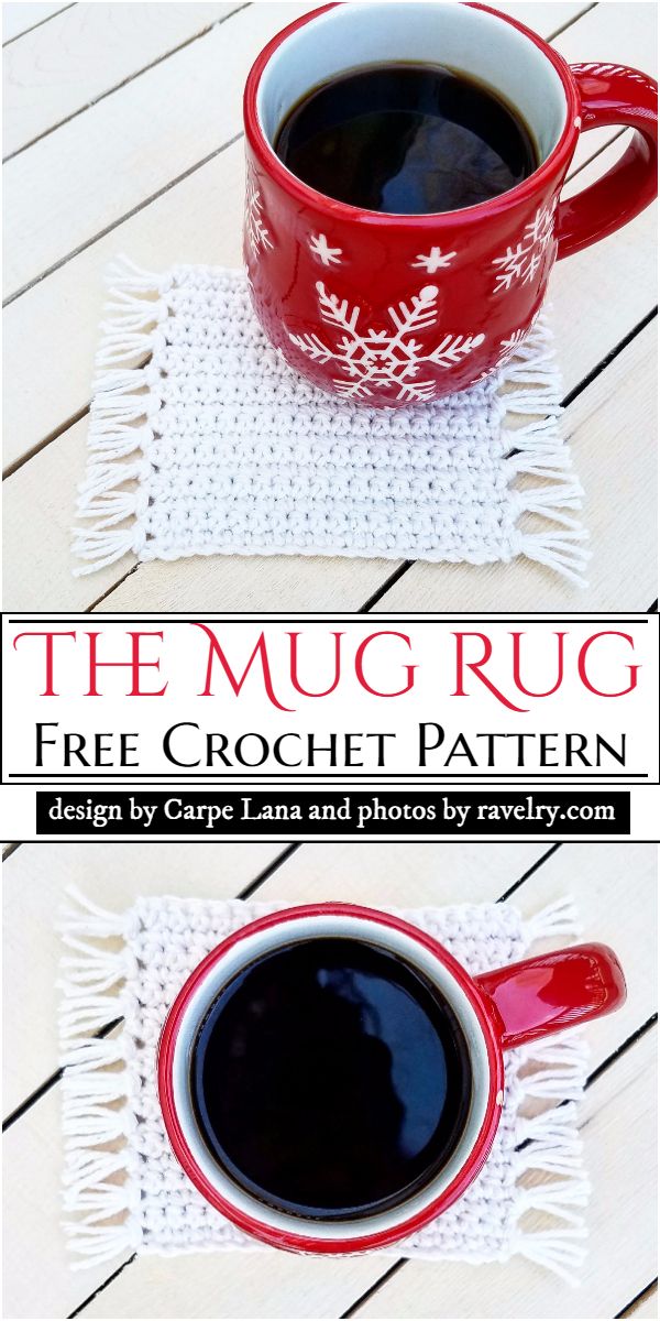 20 Free Crochet Mug Rug Patterns All Stylish & Functional Too!