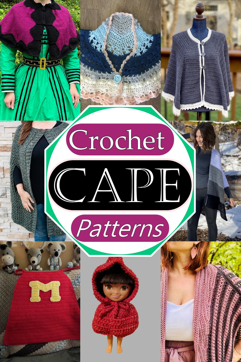 20 Easy Crochet Cape Patterns Free