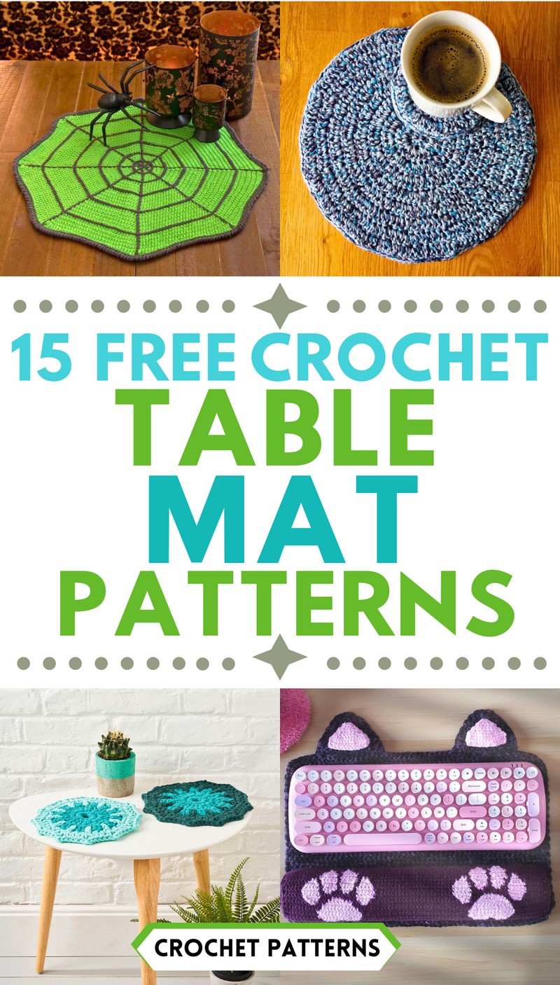 15 Free Crochet Table Mat Patterns For Decoration