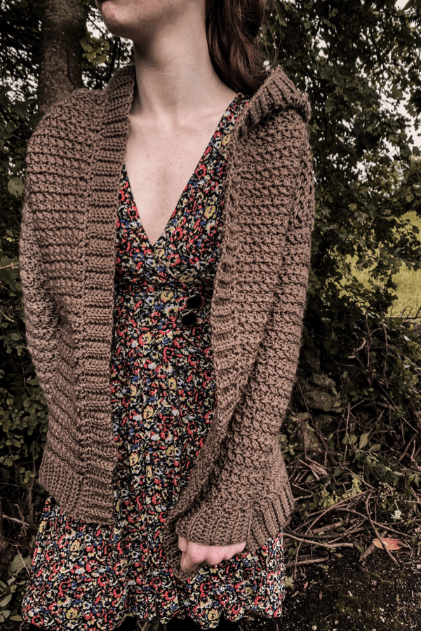 Crochet Hooded Fall Cardigan Crochet with Carrie