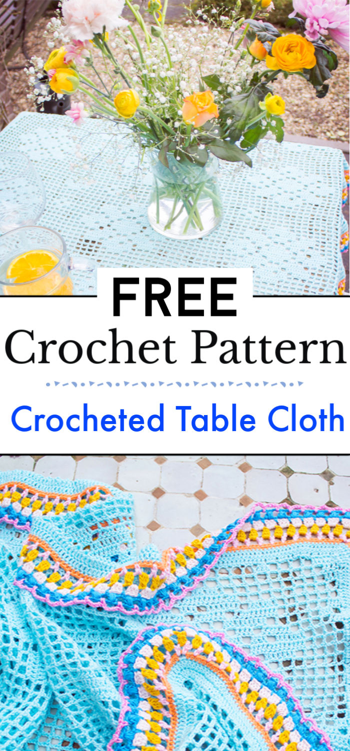Crochet Table Cover Free Pattern at Grier blog