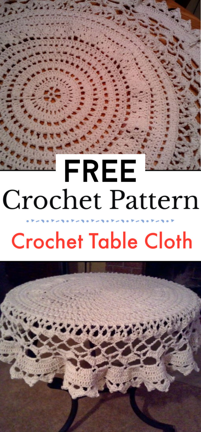 07 Crochet Table Cover Pattern Crochet with Patterns