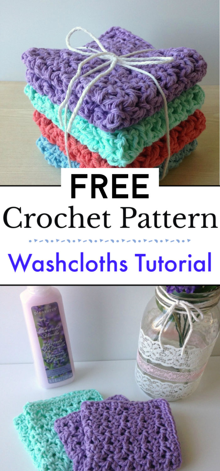 11 Crochet Washcloth Free Patterns Crochet with Patterns