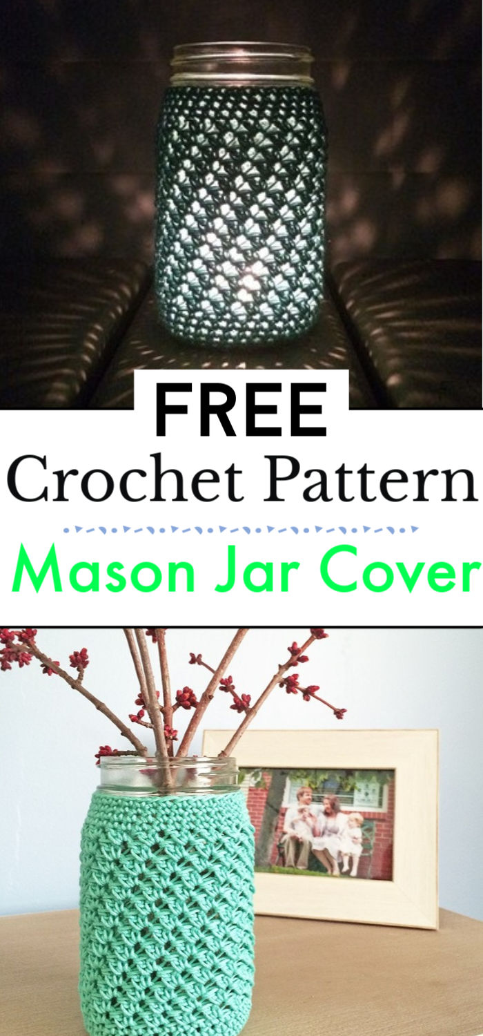 14 Crochet Mason Jar Cozy Free Pattern Crochet with Patterns