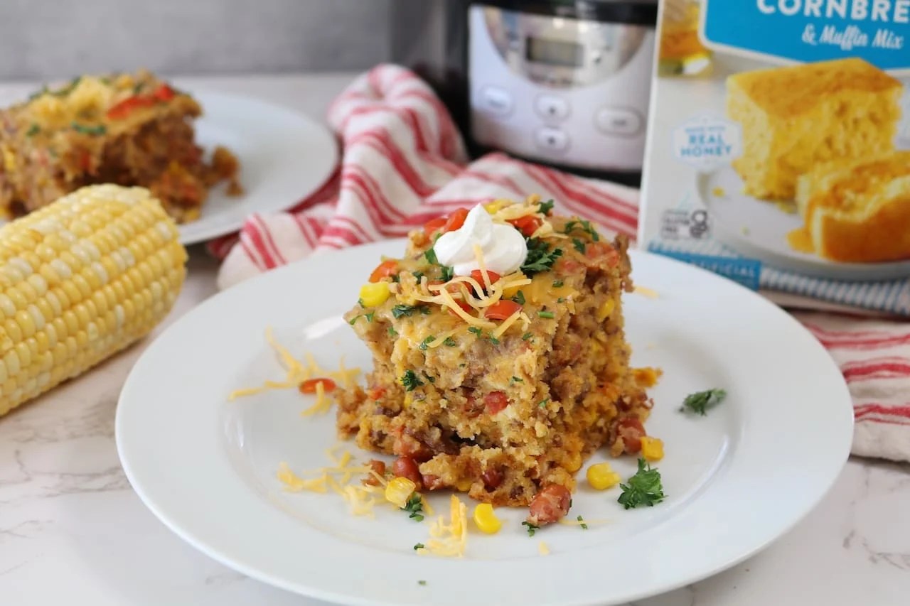 BEST Cowboy Cornbread Casserole with Ground Beef + Video