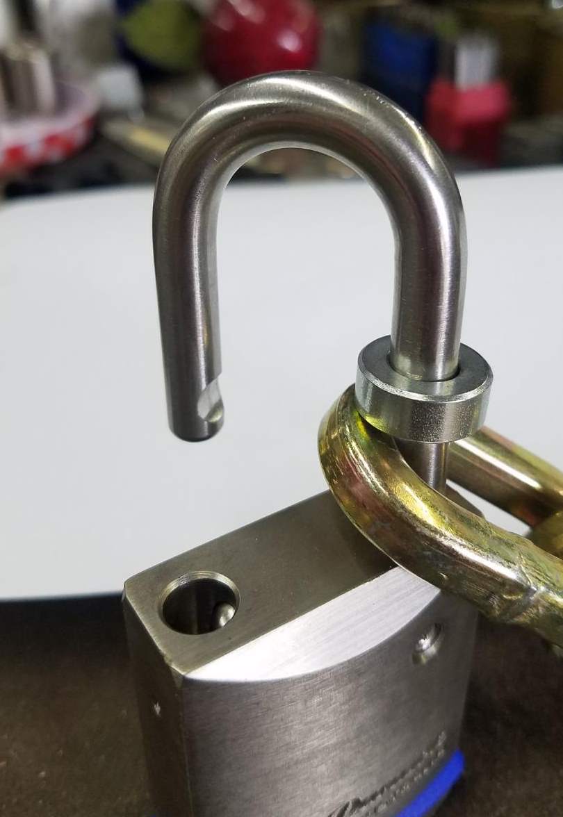 Tethering your chain to your new padlock CrocodileLock