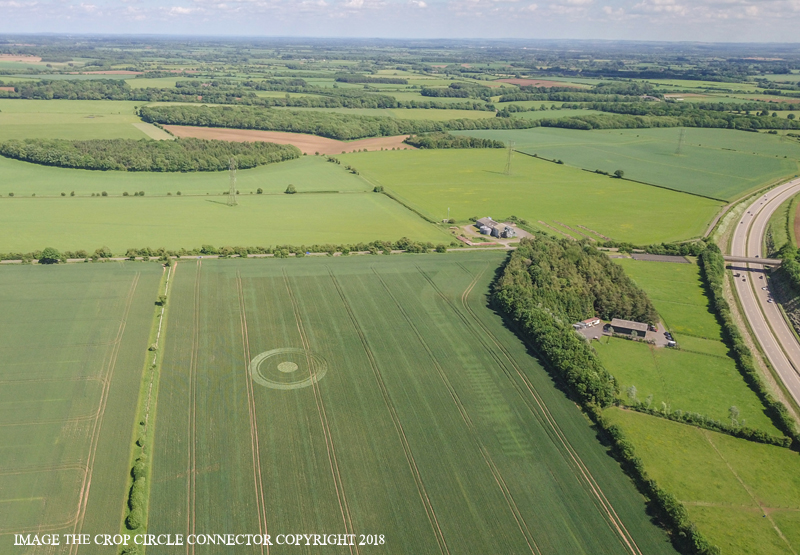 Crop Circle at White Way, Nr Baunton, Gloucestershire. Reported 2nd