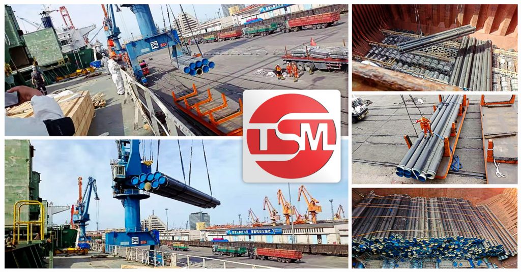 TSM Project Logistics Handled a 1750 FRT Breakbulk Shipment of Pipes