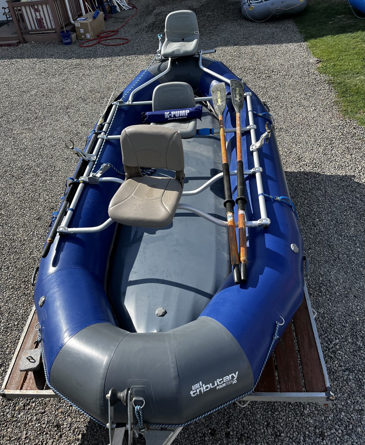 2022 AIRE Tributary 14.0 Raft Package 1 CrossCurrents Fly Shop