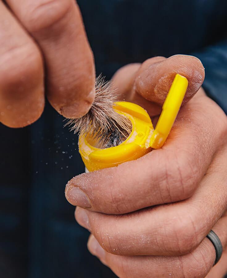 Loon Top Ride desicantfloatant dry fly powder works great on CDC