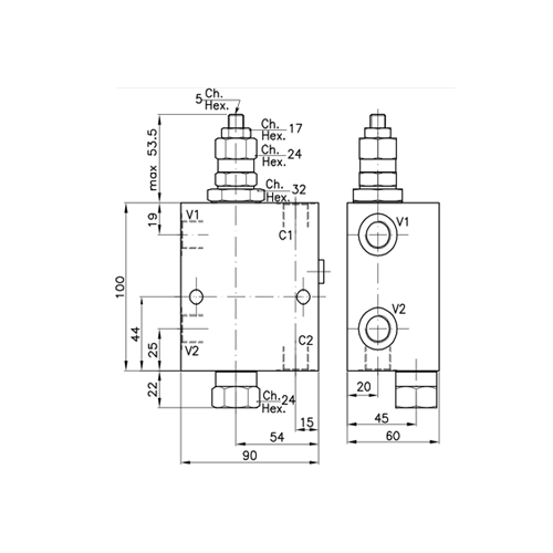 Line Mount / Inline Valves Cross Hydraulics