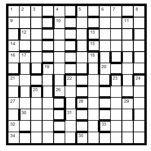 Crossword Centre Prize Puzzle April 2018