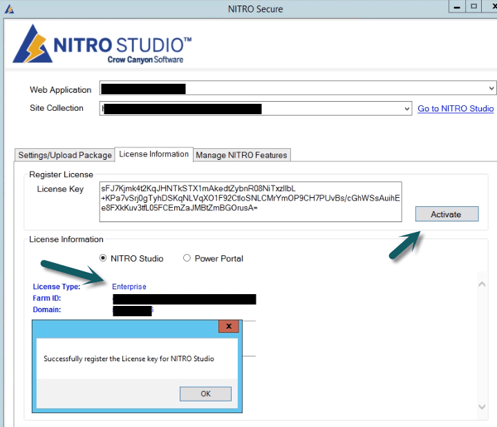 NITRO Studio and NITRO Applications License Registration Crow Canyon