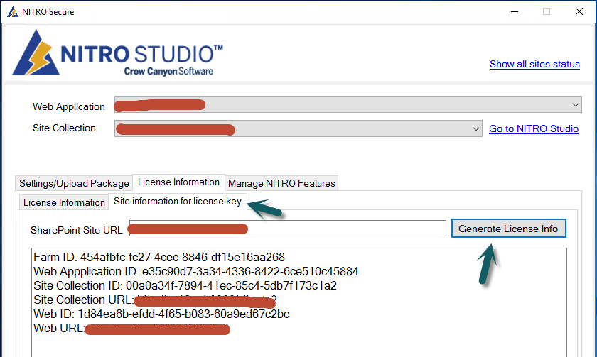 NITRO Studio and NITRO Applications License Registration Crow Canyon