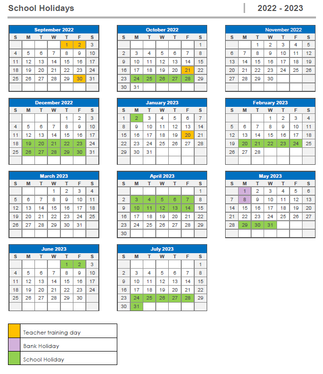 Crowcroft Park Primary School Term Dates