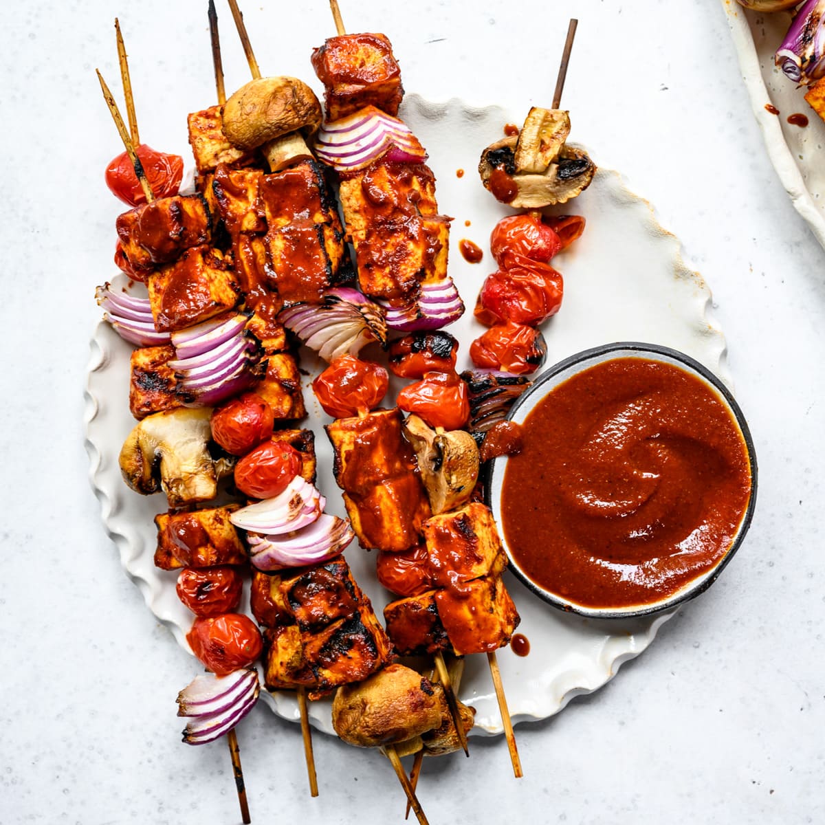 Grilled Tofu Kebabs with Peanut Sauce Crowded Kitchen
