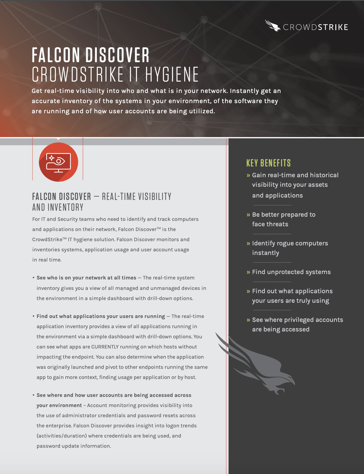 Falcon Discover Data Sheet CrowdStrike