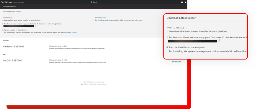 Installation Falcon Prevent Free Trial Guide CrowdStrike