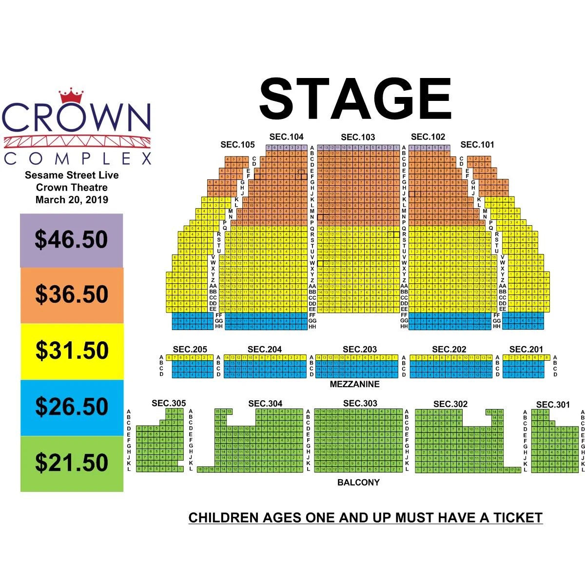 Crown Theatre Seating Map Elcho Table
