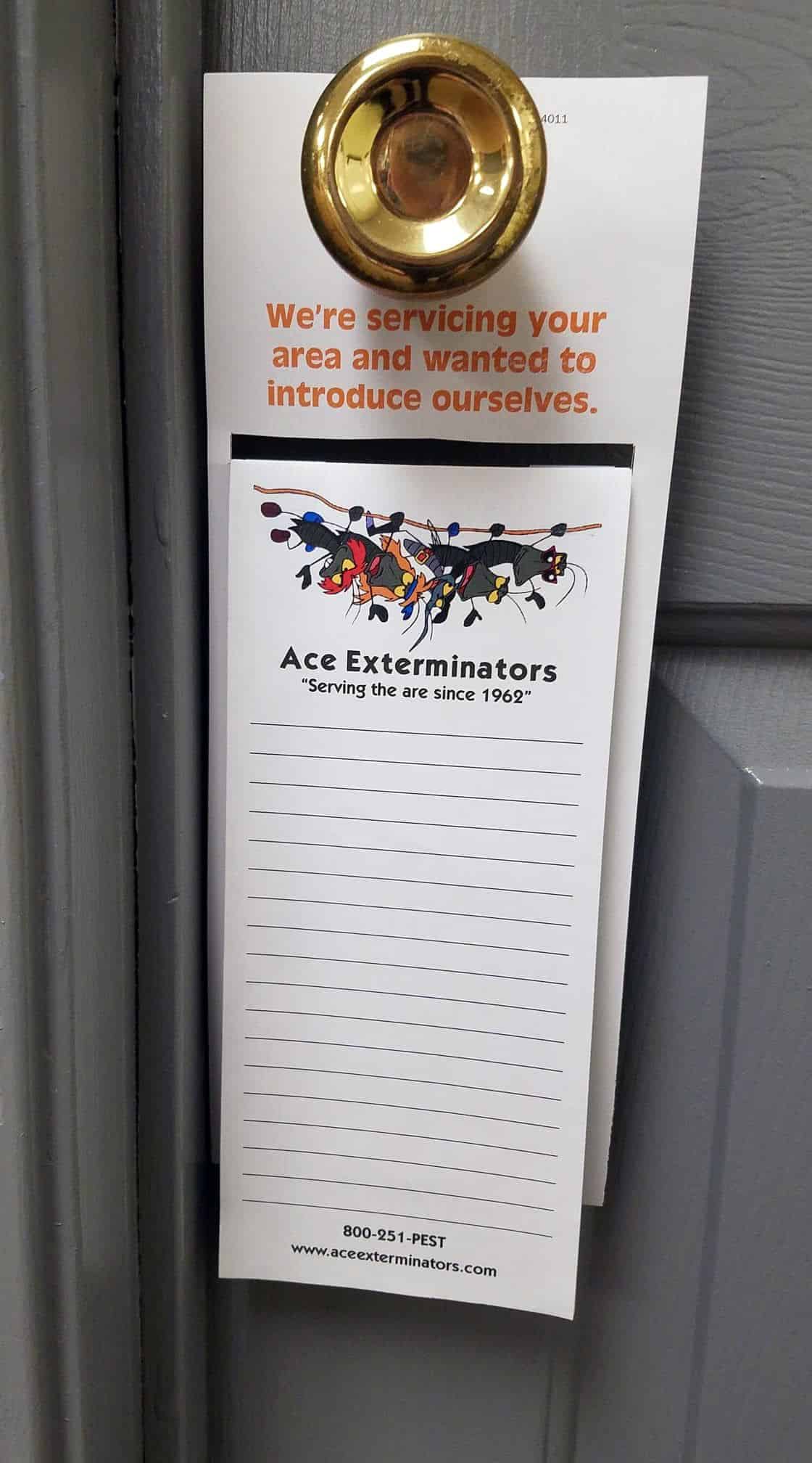 8253 Advertising Promotional Insert Door Hanger