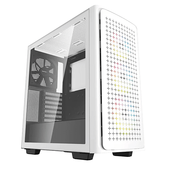 Deepcool CK560 EATX Case with 3xARGB Fans (White) Crox