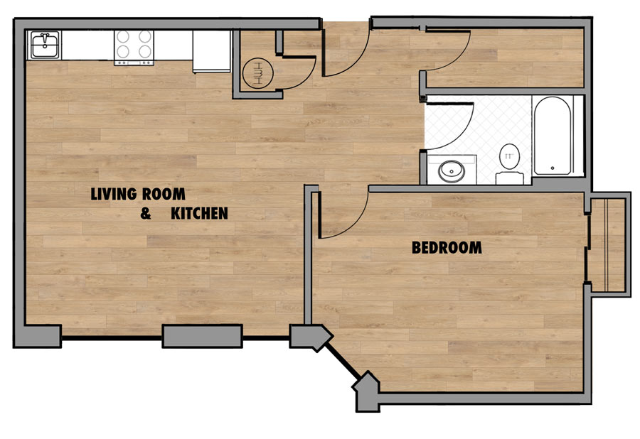 1 Bedroom Croydon Hall Apts