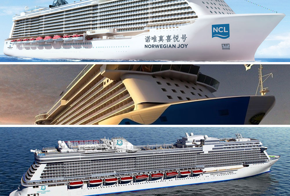 3 Huge Purpose Built Cruise Ships For China Coming In 2017