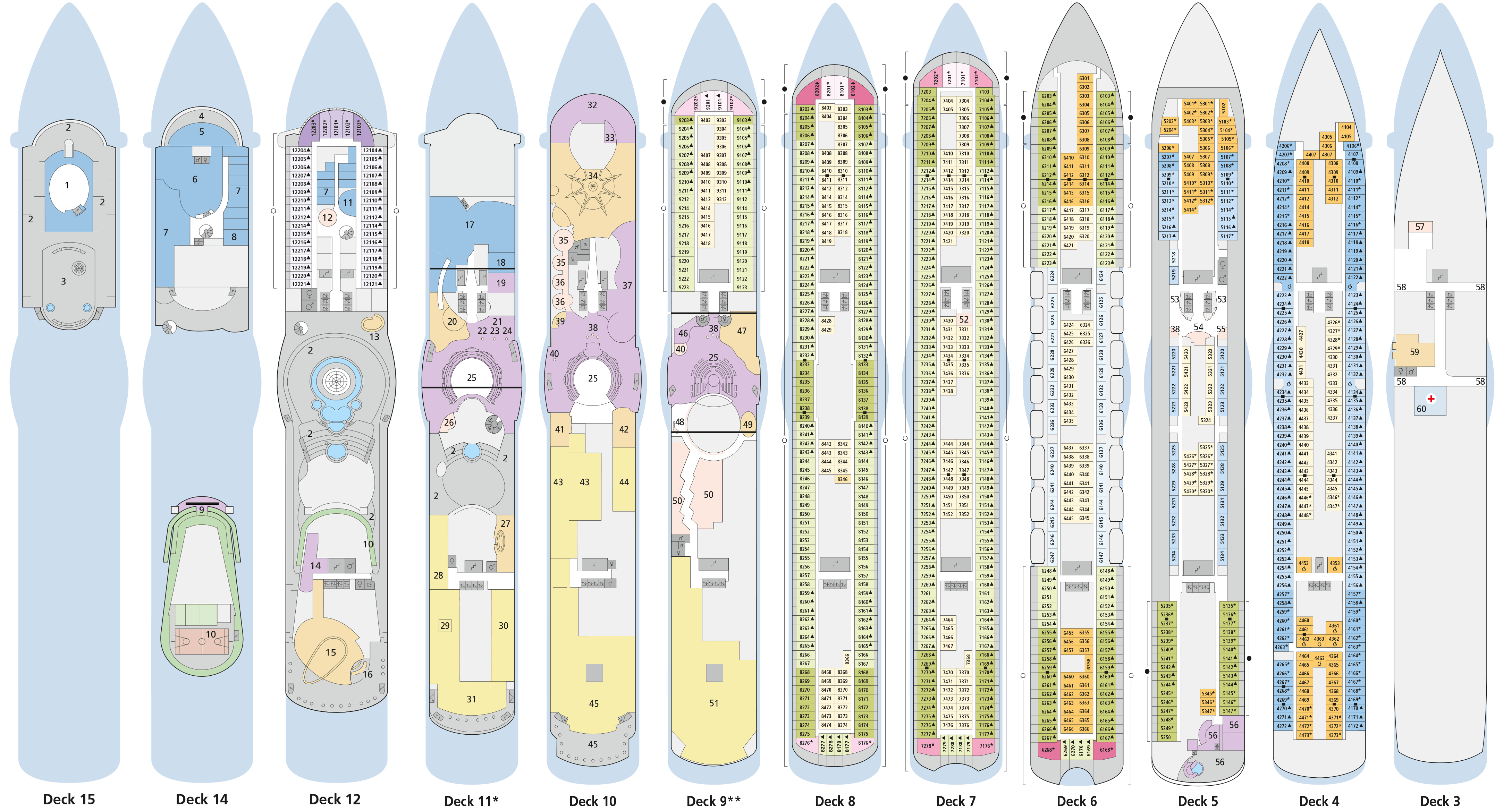 AIDAsol Deck Plans CruiseInd