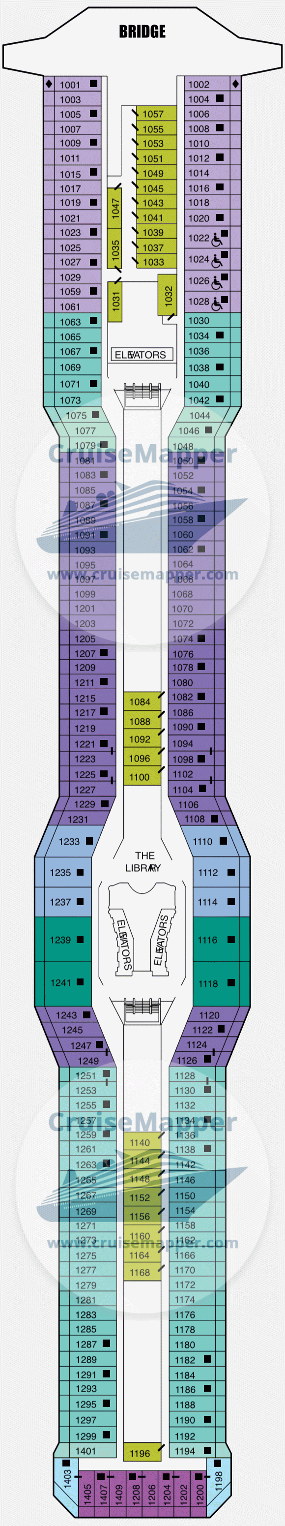 Celebrity Solstice deck 10 plan CruiseMapper