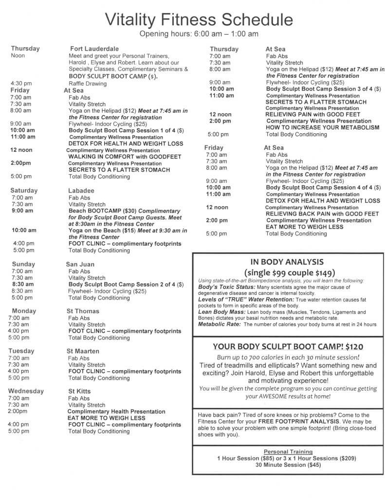 Royal Caribbean Spa Prices cruise with gambee